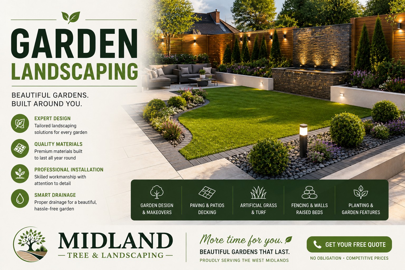 Timber Decking in Solihull - Midland Tree and Landscaping