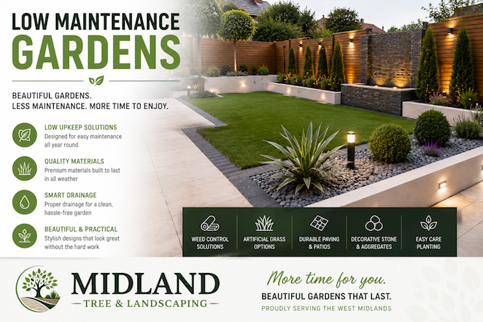 low maintenance gardens-west-midlands